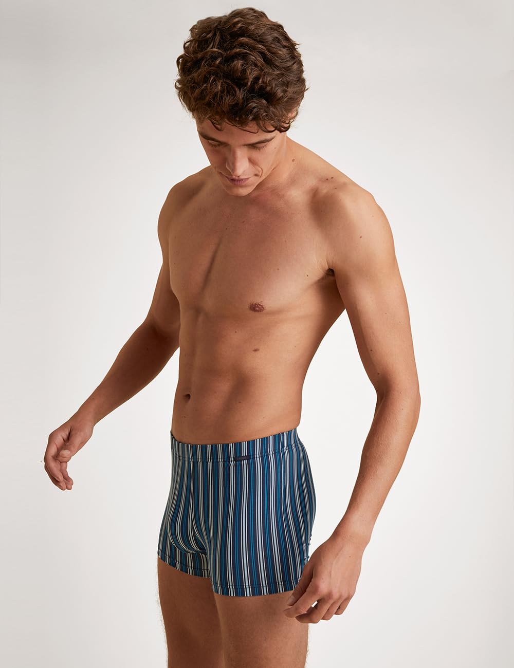 calida-prints-grafic-cotton-boxershorts-herren-bright-blue image 2