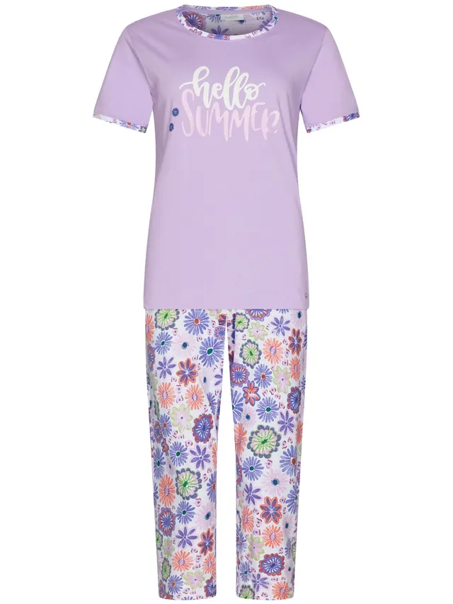 pastunette-myrebelle-waterflower-pyjama-lila-bio-baumwolle image 1