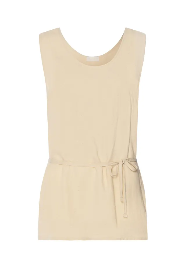 hanro-urban-casuals-tank-top-oyster-gray-leinen image 1