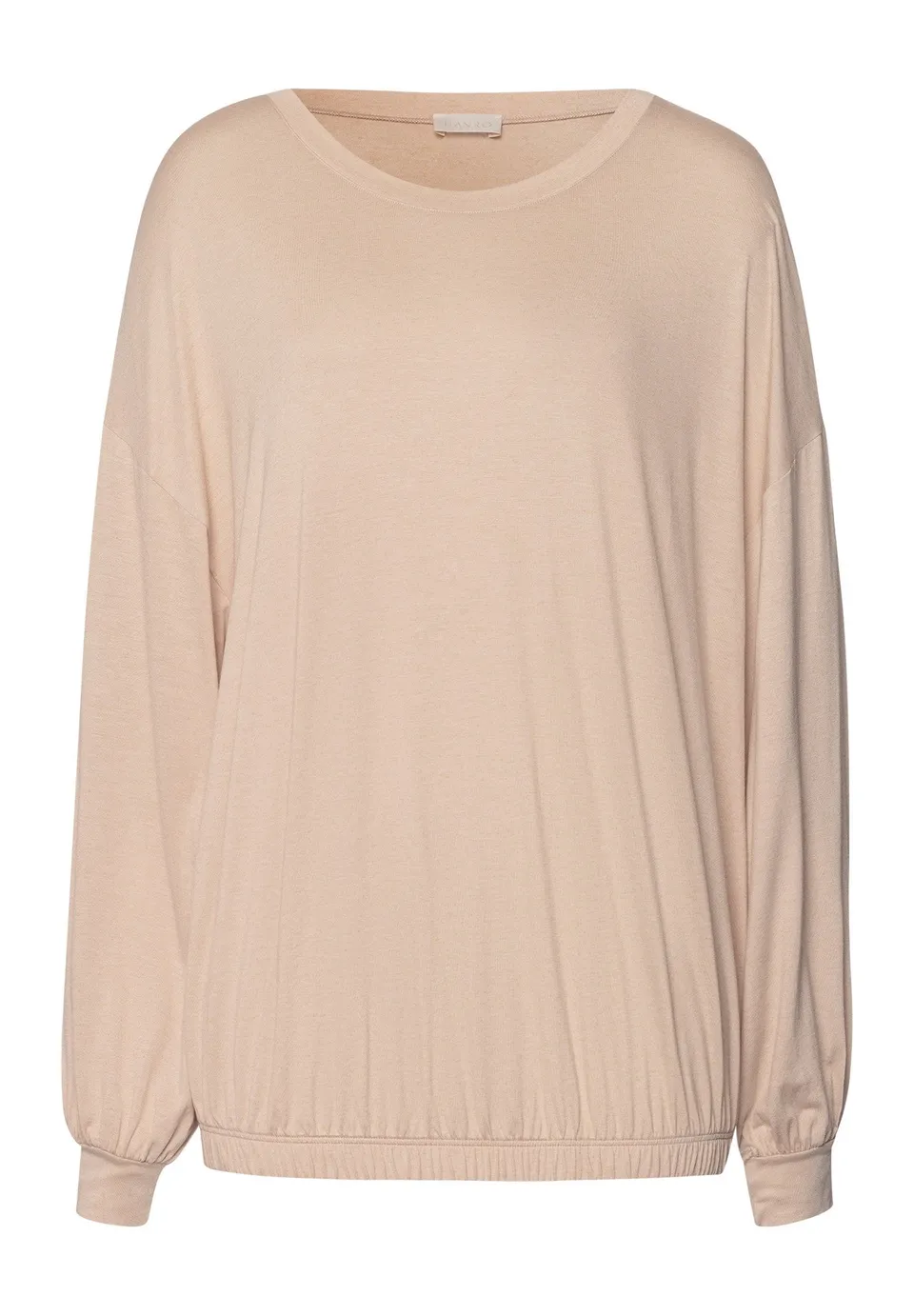 hanro-natural-wear-langarmshirt-coffee-quartz-kaschmir image 1