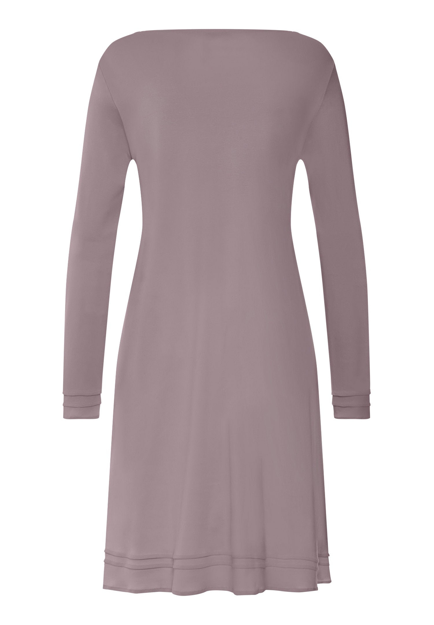 hanro-pilar-nachthemd-100cm-langarm-stormy-rose-baumwolle image 3