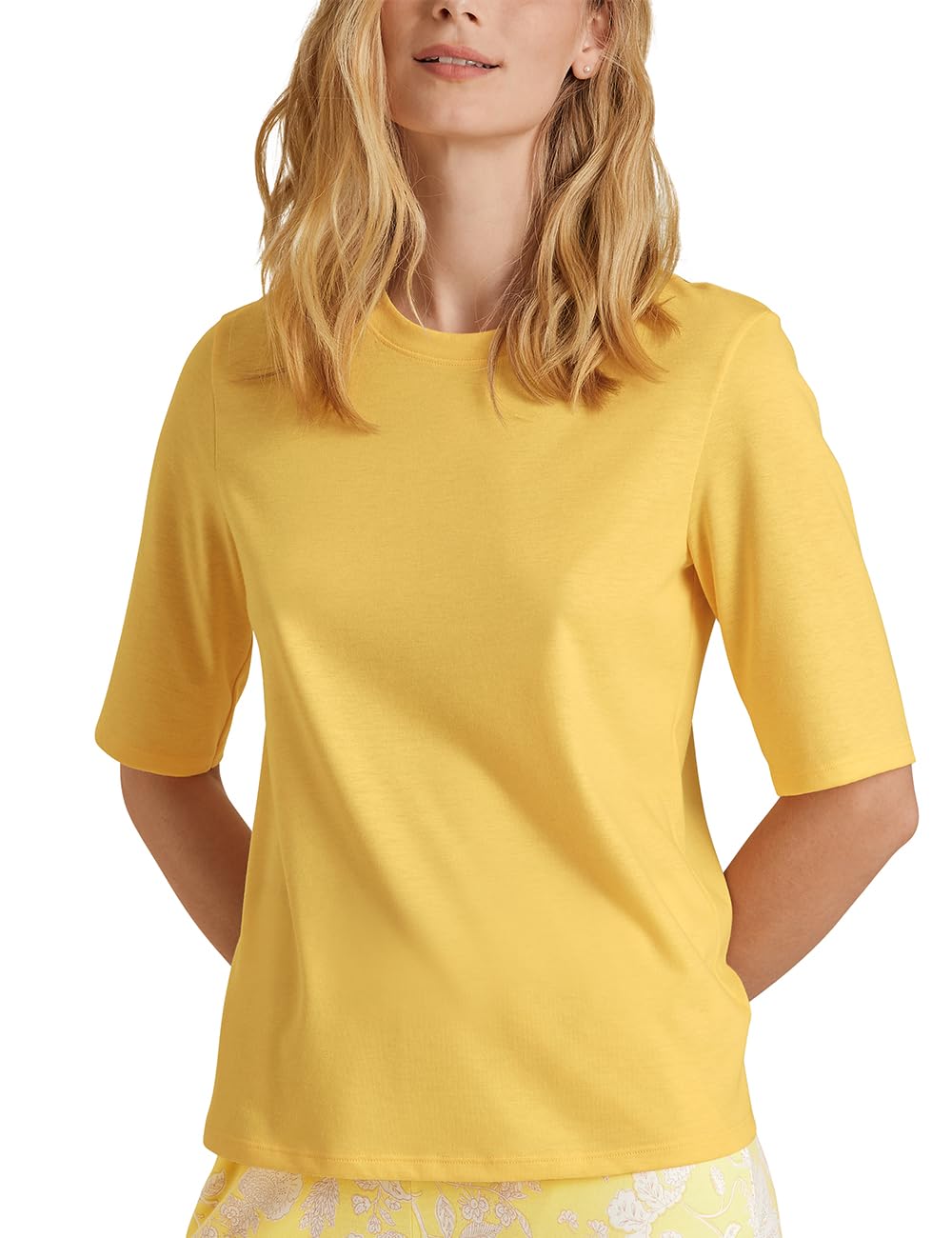calida-favourites-lounge-t-shirt-damen-blue-topaz-baumwolle image 8