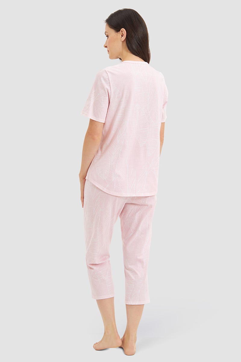 r-sch-be-happy-pyjama-3-4-rosa-aus-baumwolle image 3