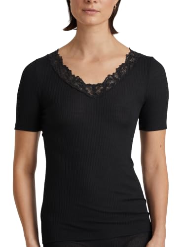 calida-silky-wool-joy-t-shirt-damen-spitze-schwarz image 7