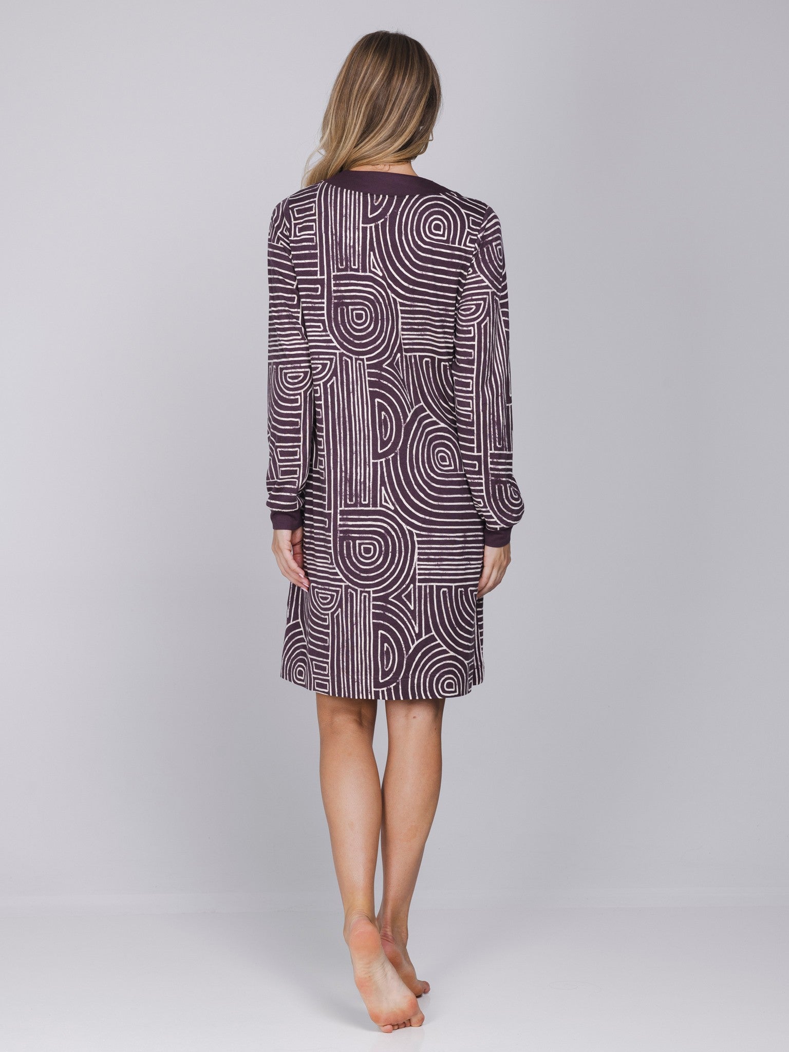 pastunette-premium-lunar-lines-nachthemd-lila-modal-95cm image 4