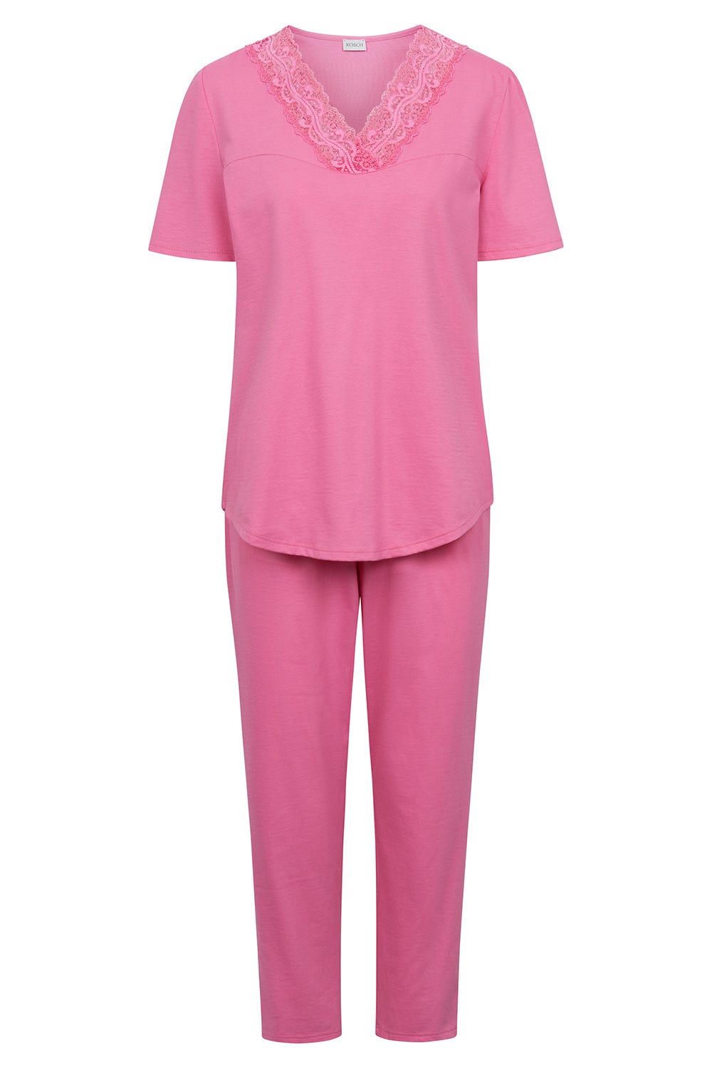 r-sch-be-happy-pyjama-7-8-schlafanzug-pink-mit-spitze image 2