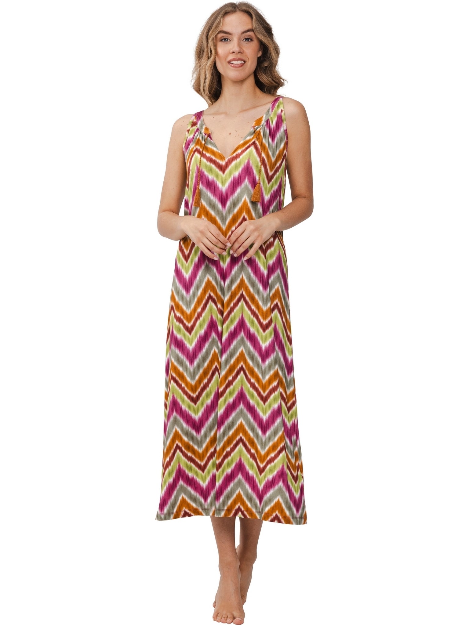 pastunette-watercolor-chevron-strandkleid-multi-viskose-125-cm image 2
