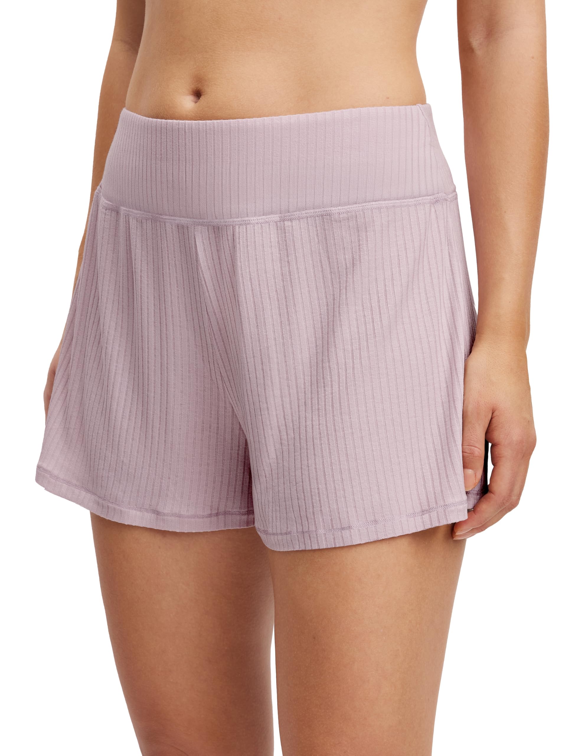 calida-feminine-lounge-pyjamahose-damen-schwarz-ripp image 1