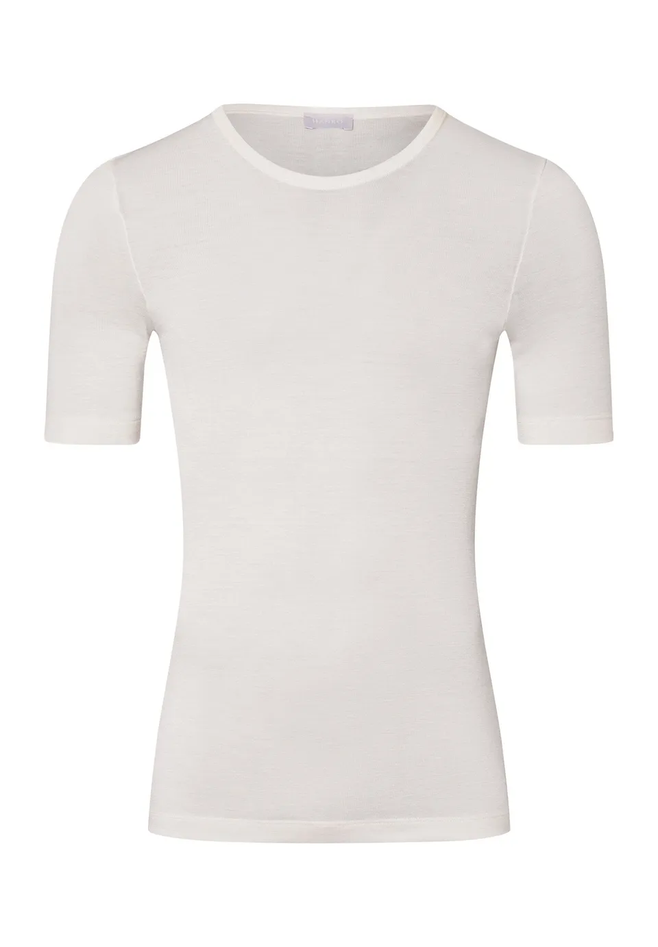 hanro-woolen-silk-t-shirt-kurzarm-cygne-wolle-seide-herren image 1