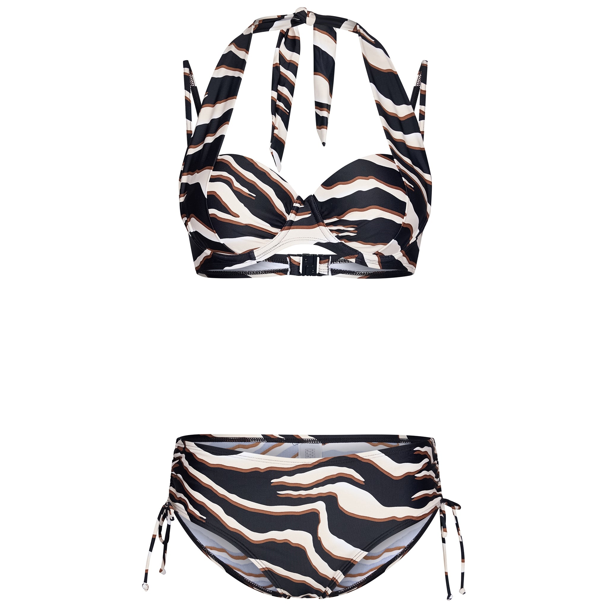 pastunette-beach-zebra-bikini-ecru-schwarz-b-gel image 1