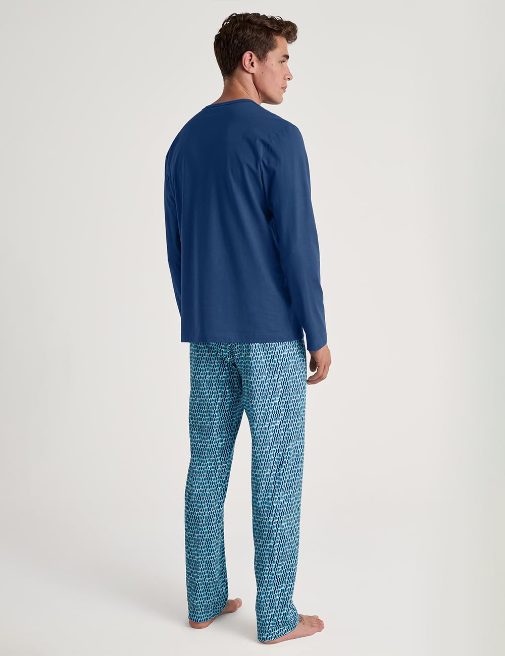 calida-relax-imprint-pyjama-lang-herren-baumwolle image 2