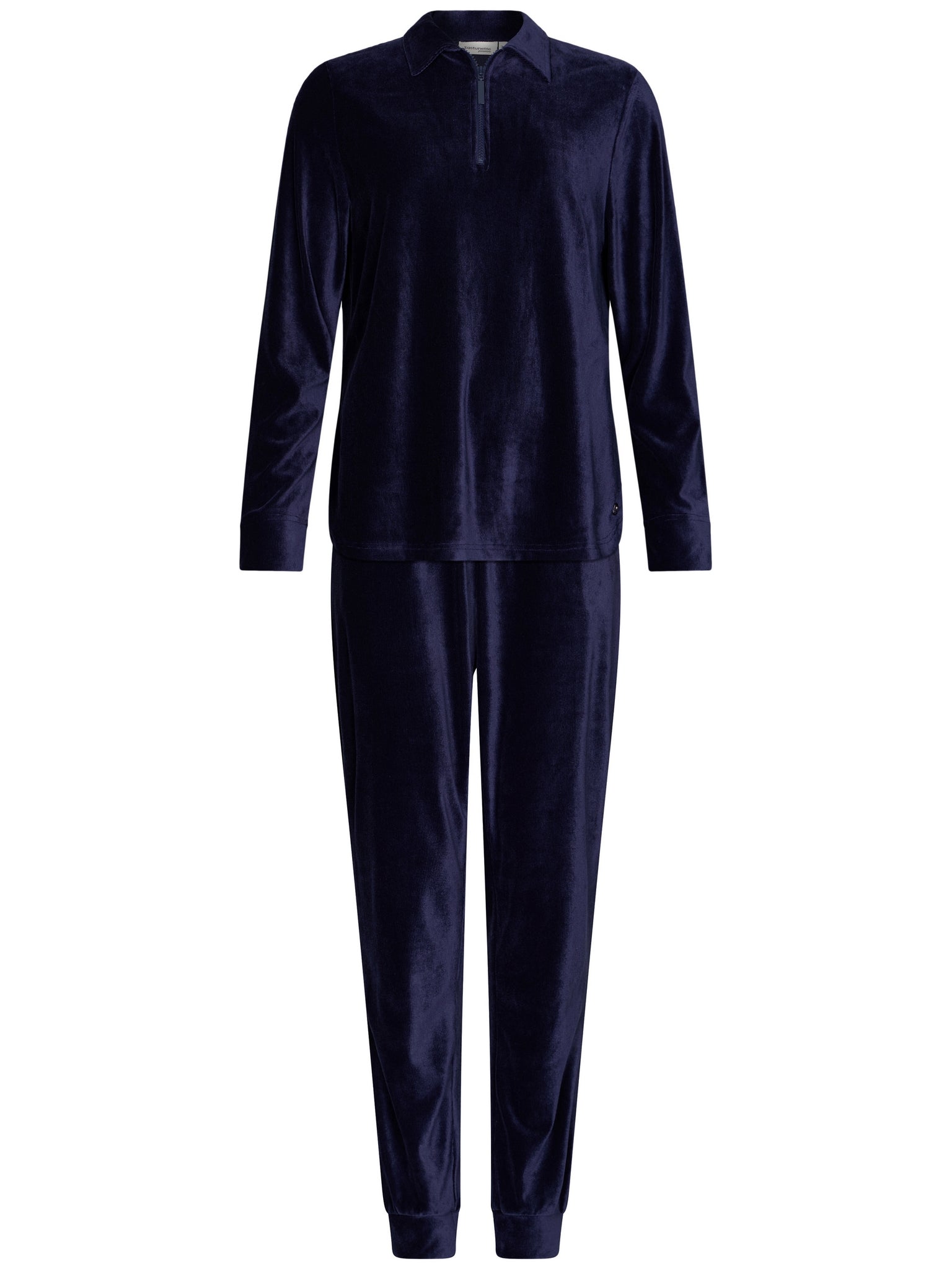 pastunette-premium-midnight-hausanzug-dunkelblau-velours image 1