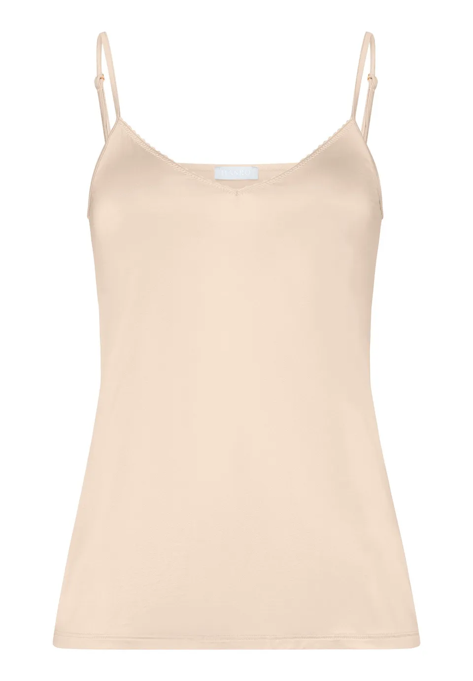 hanro-satin-deluxe-spaghettitop-camisole-natural-viskose image 1