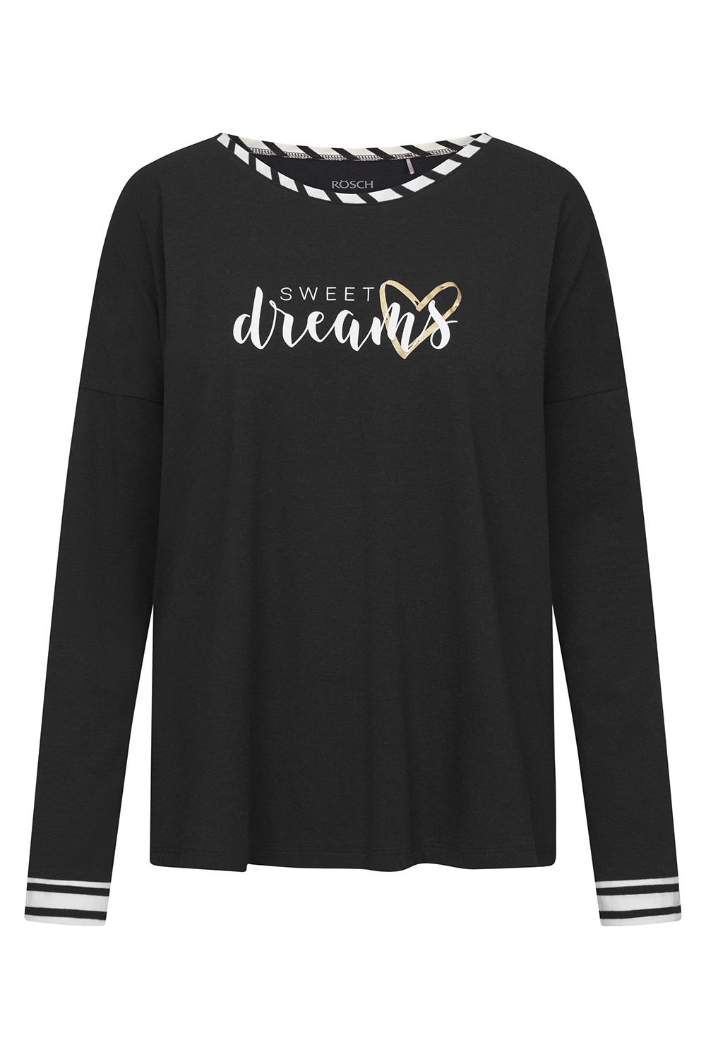 r-sch-be-happy-shirt-langarm-schriftzug-schwarz image 2