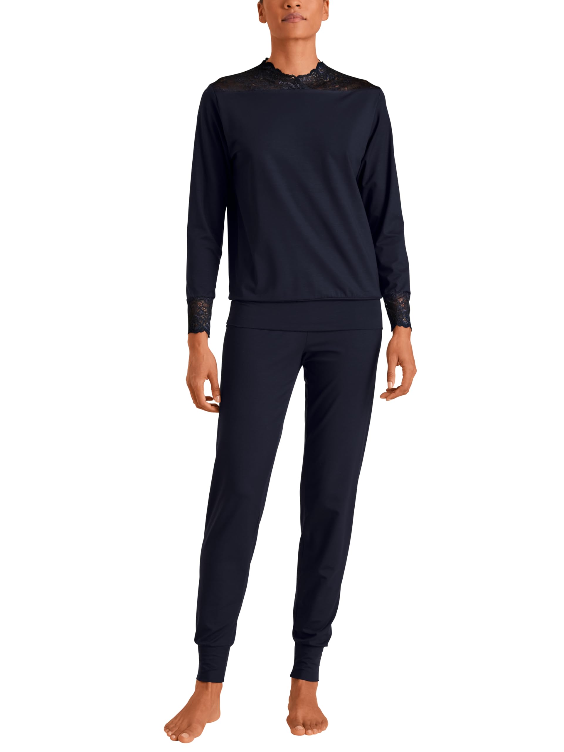 calida-elegant-dreams-b-ndchen-pyjama-damen-dark-lapis-blue-40-42 image 5