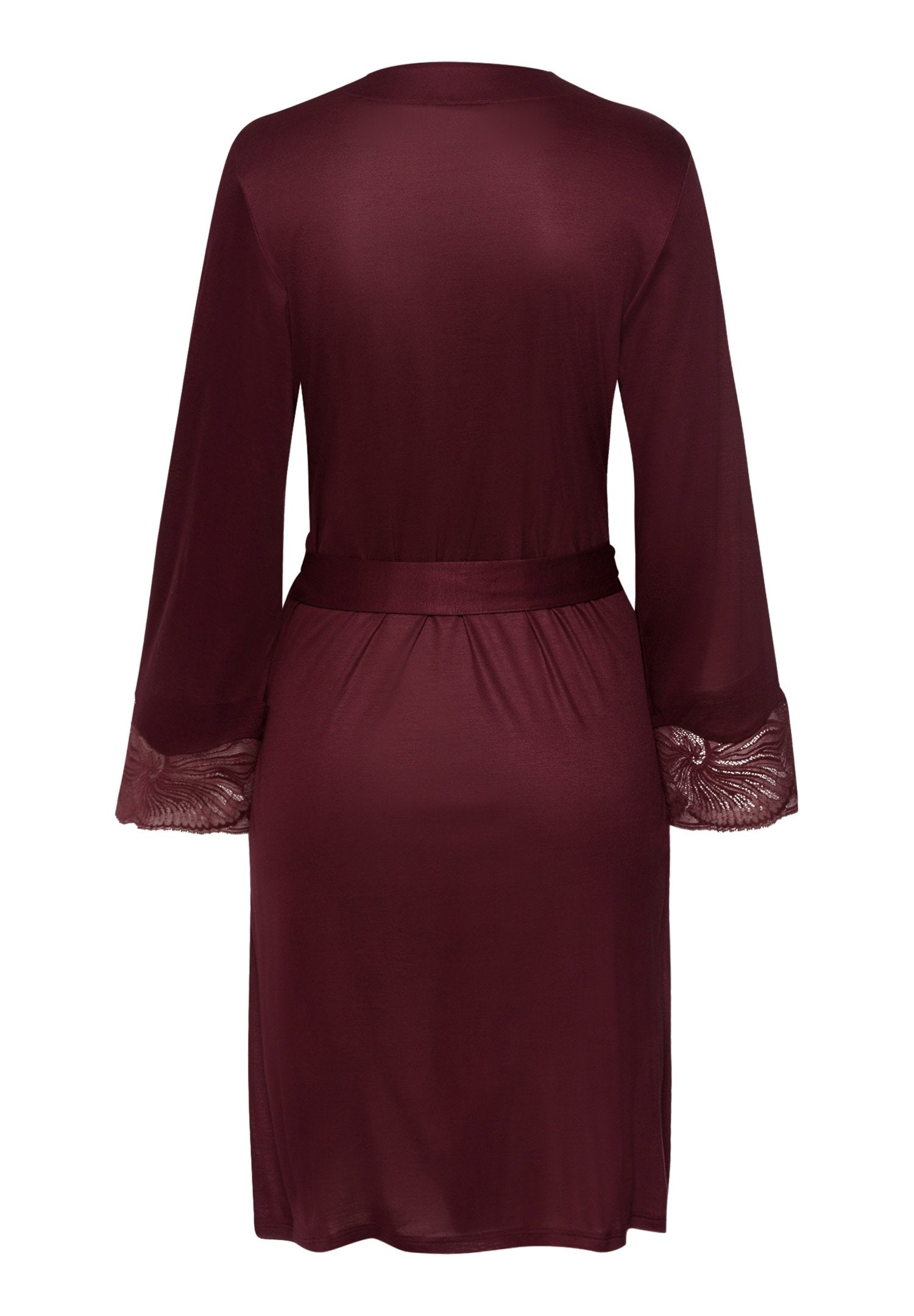 hanro-lilith-robe-100cm-vivid-brown-tencel-spitze image 3