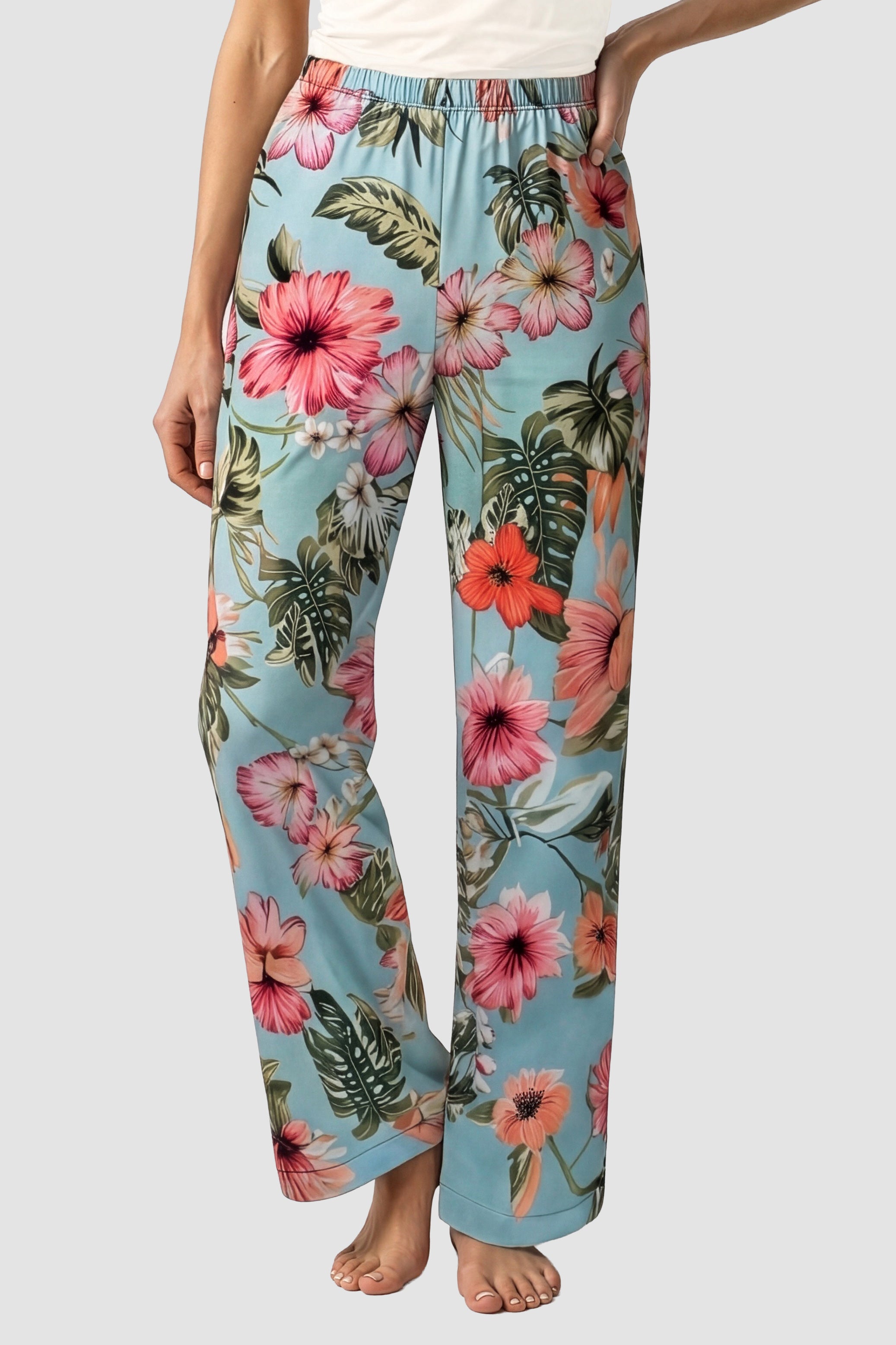 r-sch-be-happy-pyjamahose-braun-gemustert-jersey-lang image 6