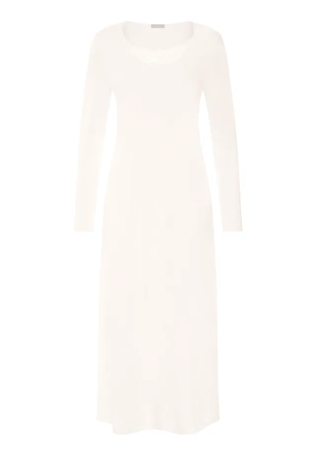 hanro-rosaria-nachthemd-130cm-off-white-stickerei image 1