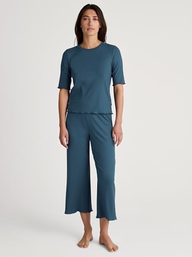 calida-favourites-lounge-t-shirt-damen-baumwoll-ripp-figurnah-basic image 8