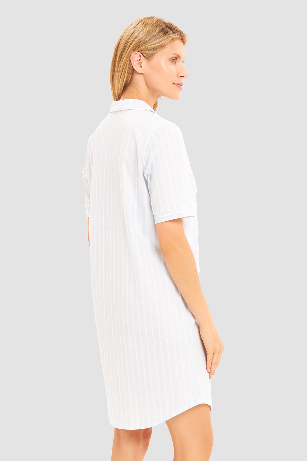 r-sch-be-happy-nachthemd-knielang-blau-herrenhemdstil-kurzarm image 3