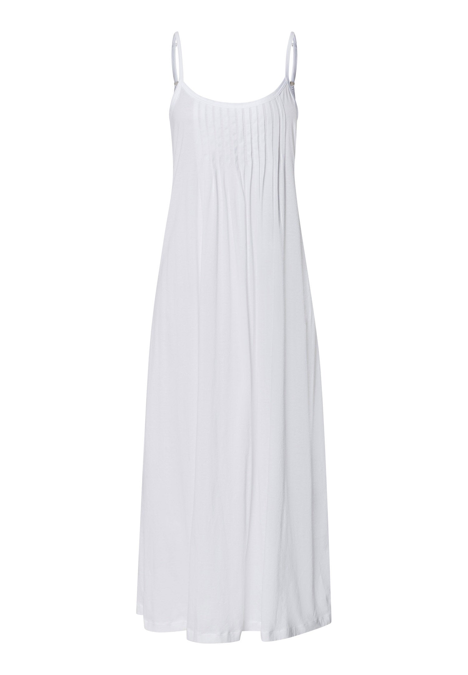 hanro-juliet-spaghetti-nachthemd-lang-white-baumwolle image 1