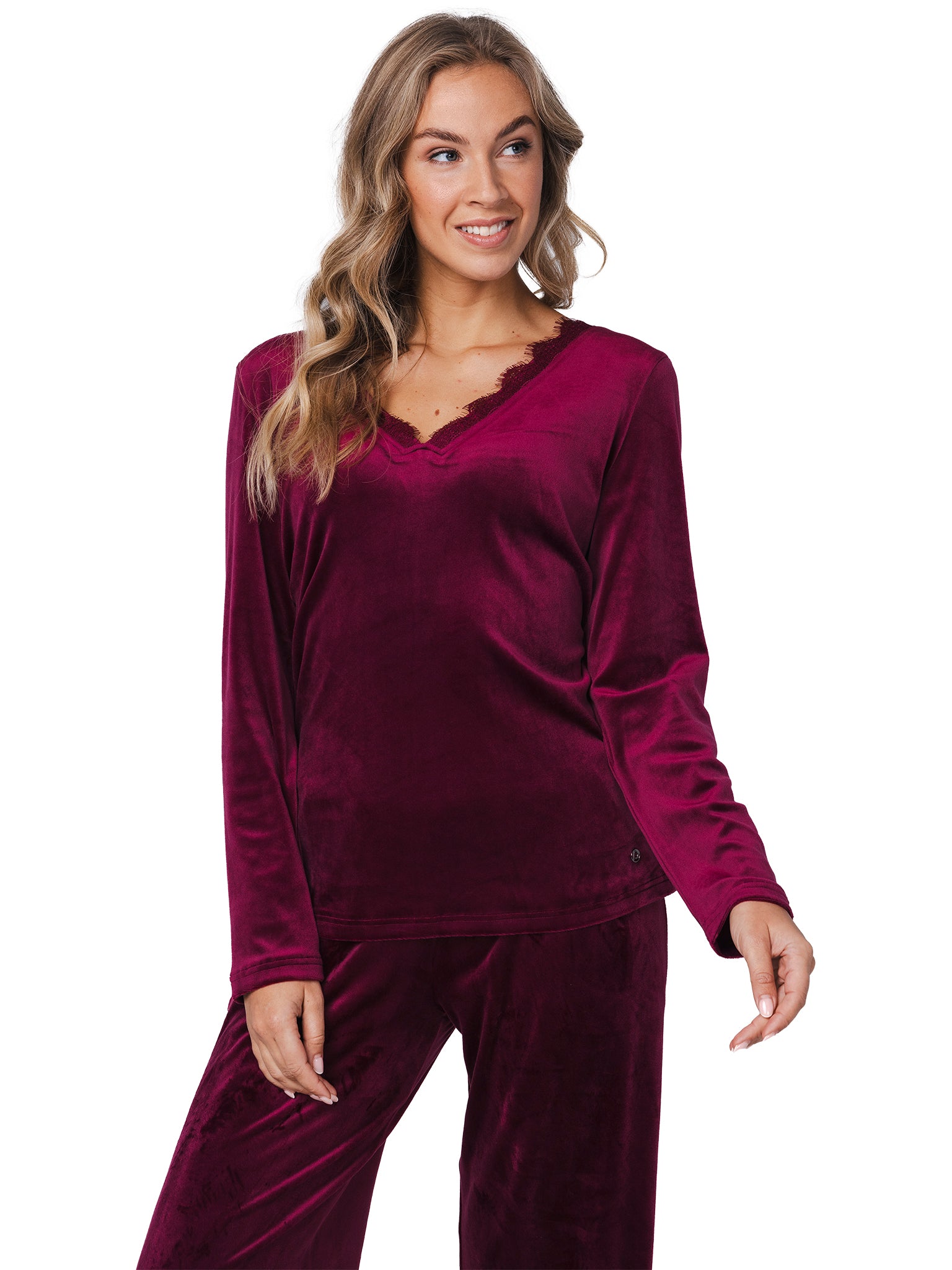 pastunette-premium-burgundy-dream-pyjama-bordeaux-velours image 6