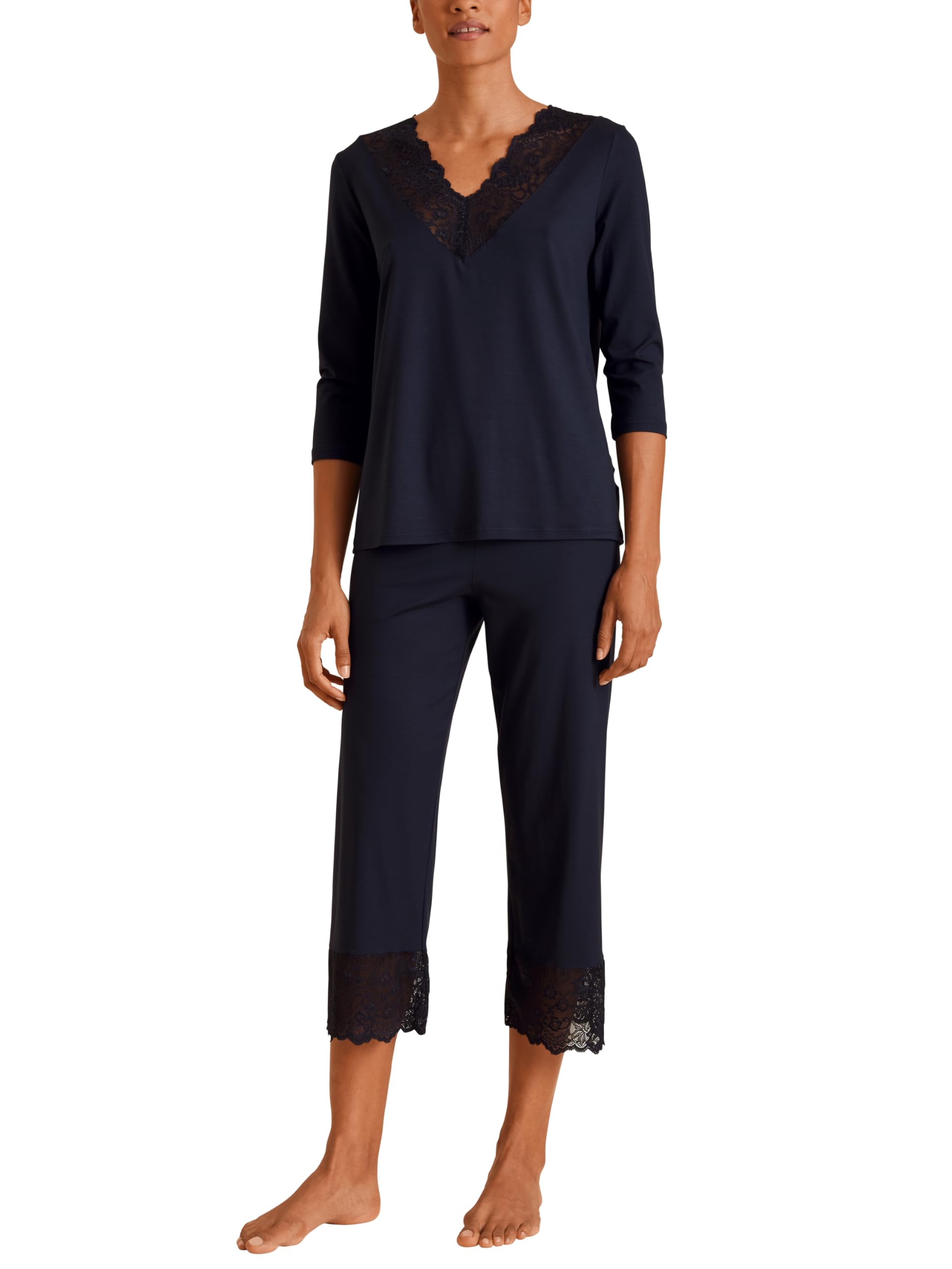 calida-elegant-dreams-7-8-pyjama-damen-harmony-blue image 5