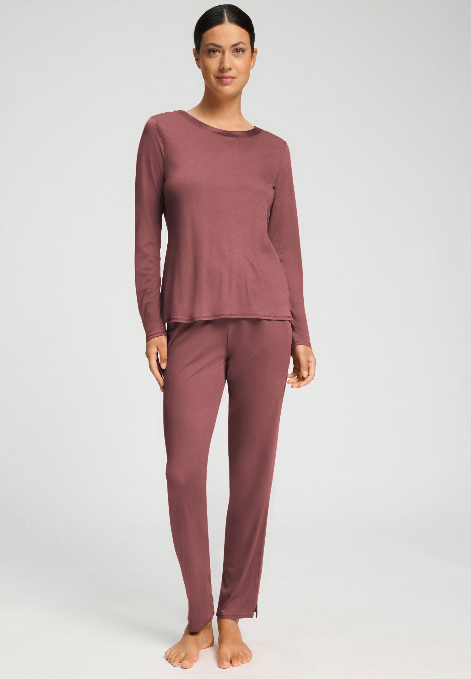 hanro-grand-central-l-slv-shirt-langarmshirt-apple-butter-seide image 5