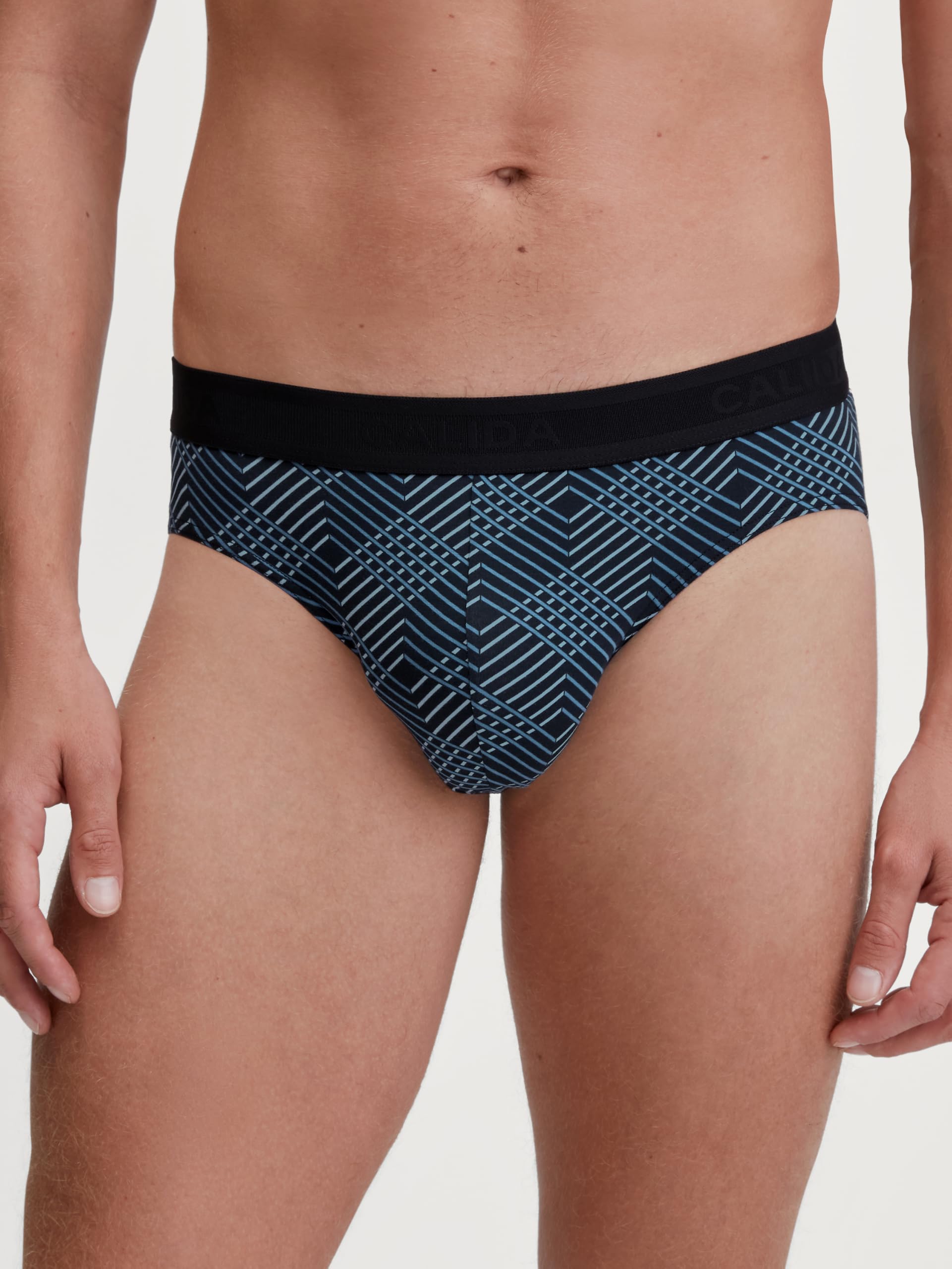 calida-prints-grafic-cotton-slip-herren-dark-sapphire-baumwolle image 2