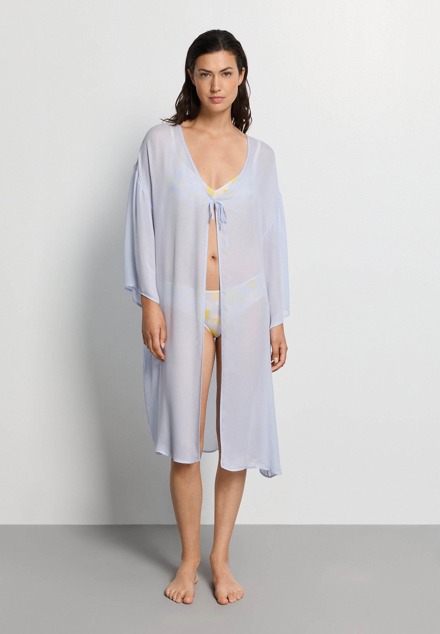 hanro-monea-morgenmantel-blue-dove-110-cm-chiffon image 2