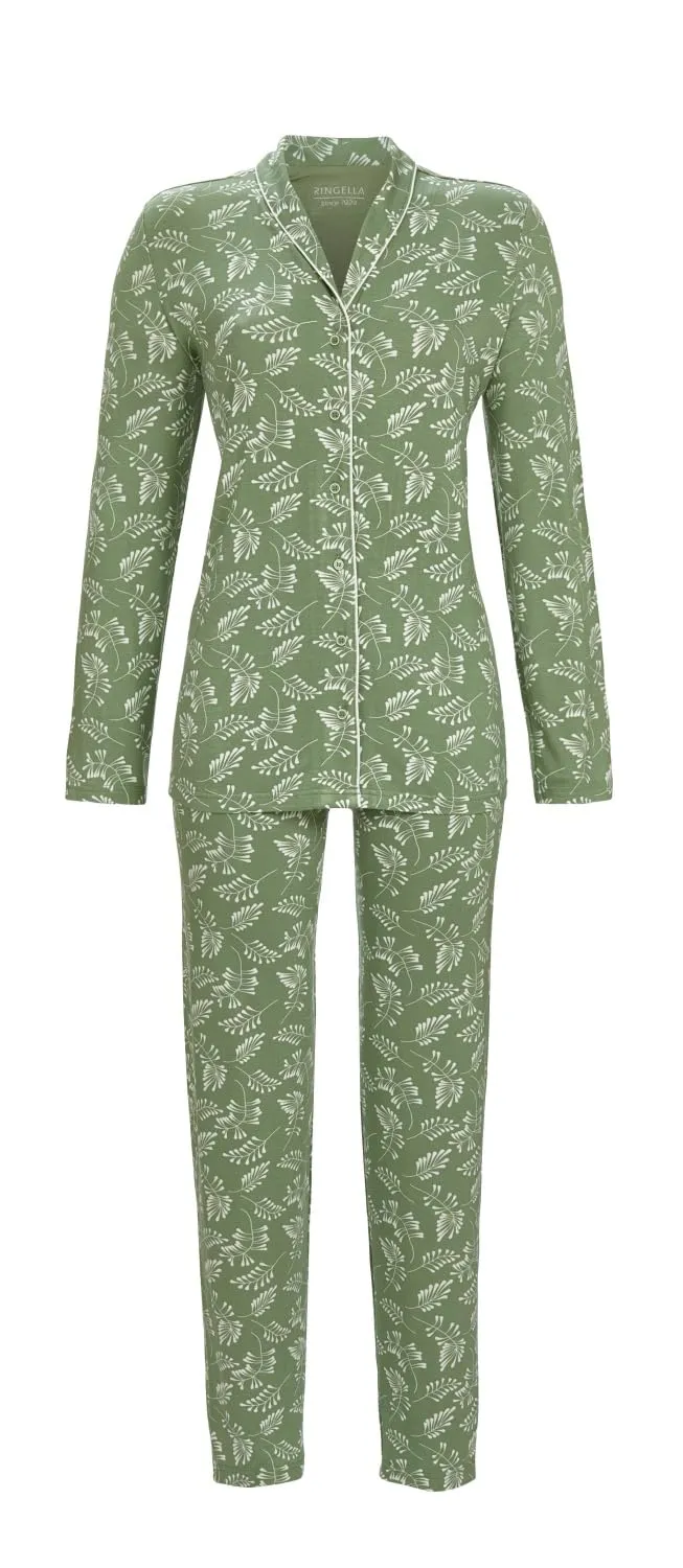 ringella-women-men-damen-pyjama-viskose-durchgekn-pft-bl-tter image 1