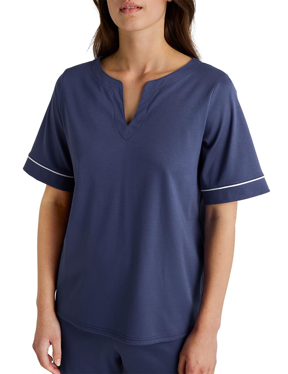 calida-favourites-t-shirt-damen-1er-pack-48-50-baumwolle-blau image 1