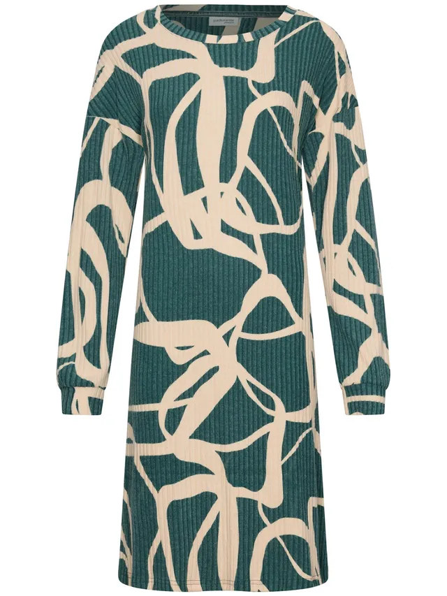pastunette-premium-couture-nachthemd-gr-n-mit-print image 1
