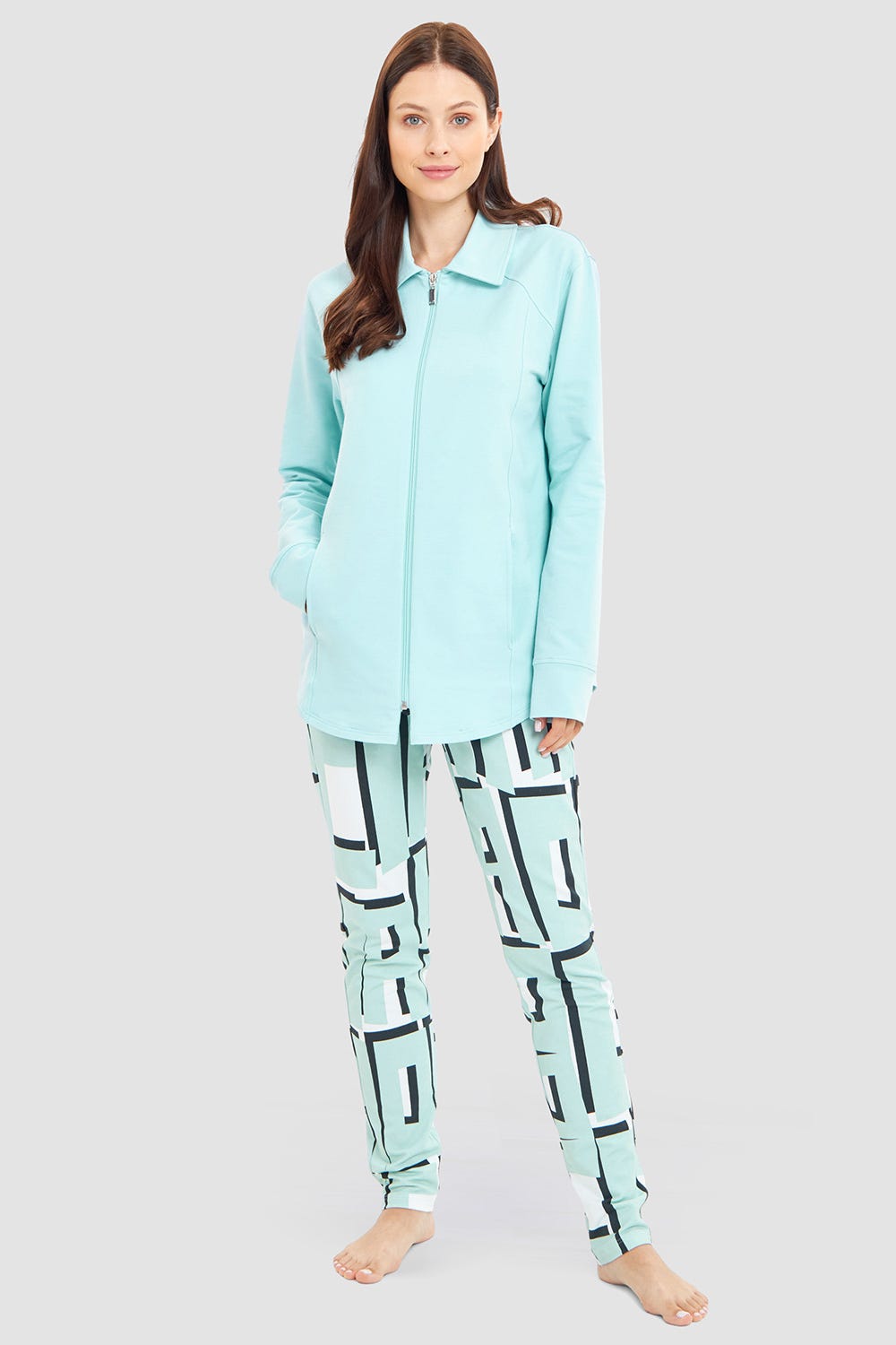 r-sch-be-happy-hose-lang-t-rkis-sweat-muster-kordelzug image 4