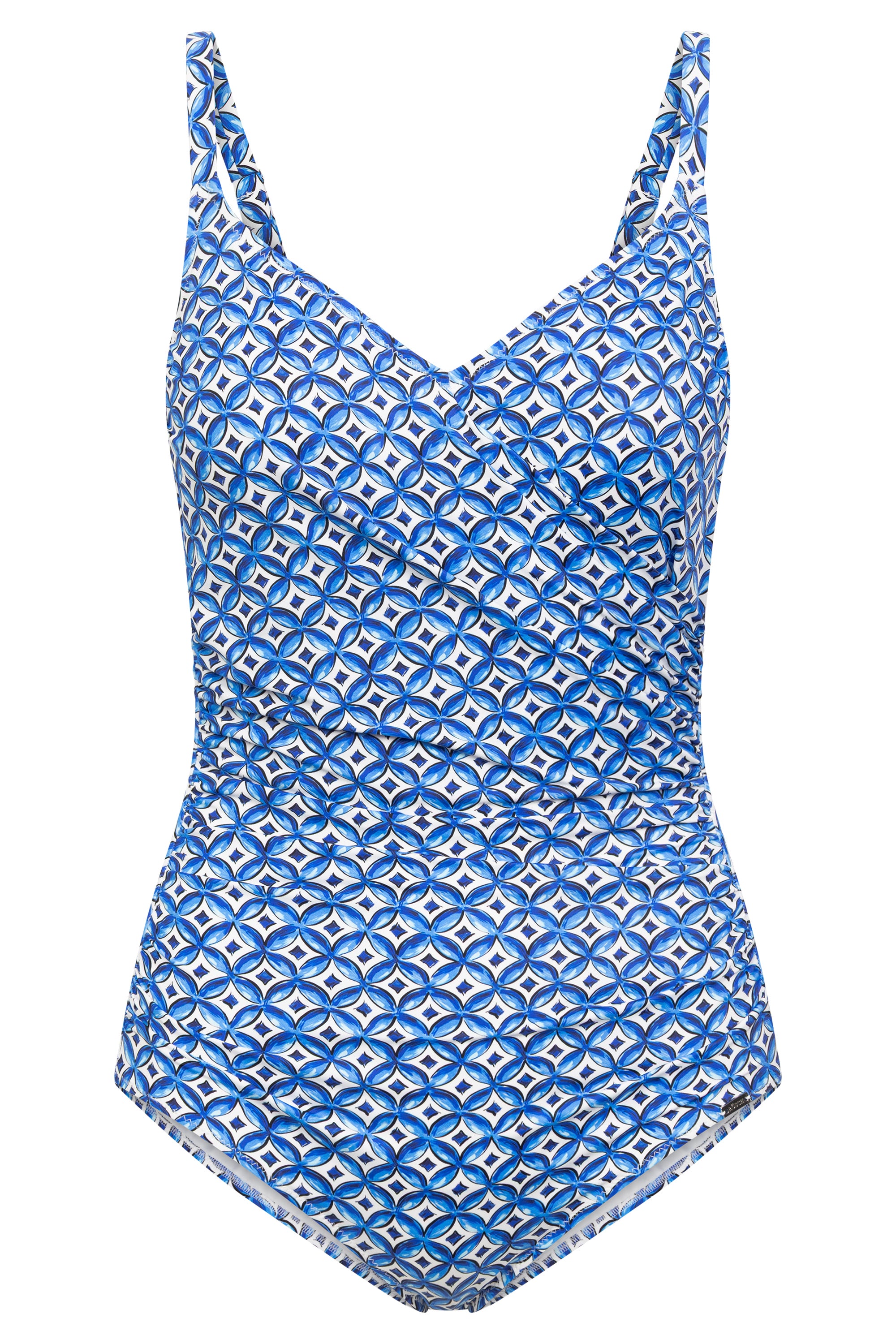 r-sch-be-happy-badeanzug-minimal-druck-blau-mit-softcups image 2