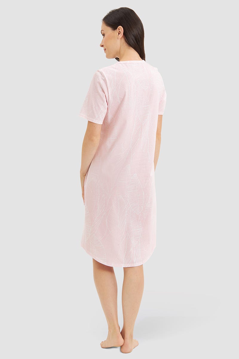 r-sch-be-happy-nachthemd-knielang-rosa-baumwolle-100cm image 3
