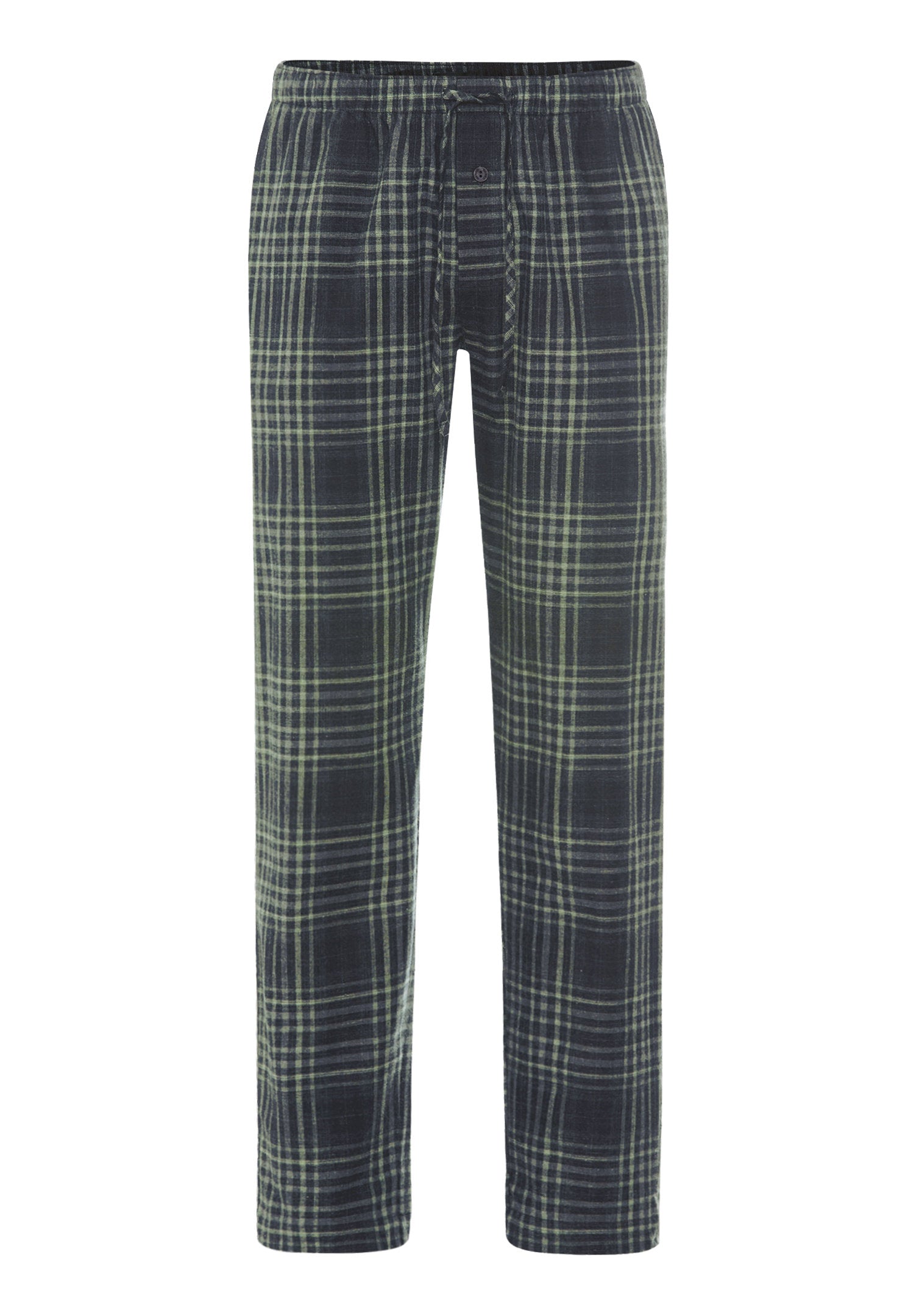 hanro-cozy-comfort-pyjamahose-lang-willow-squares-flanell image 2