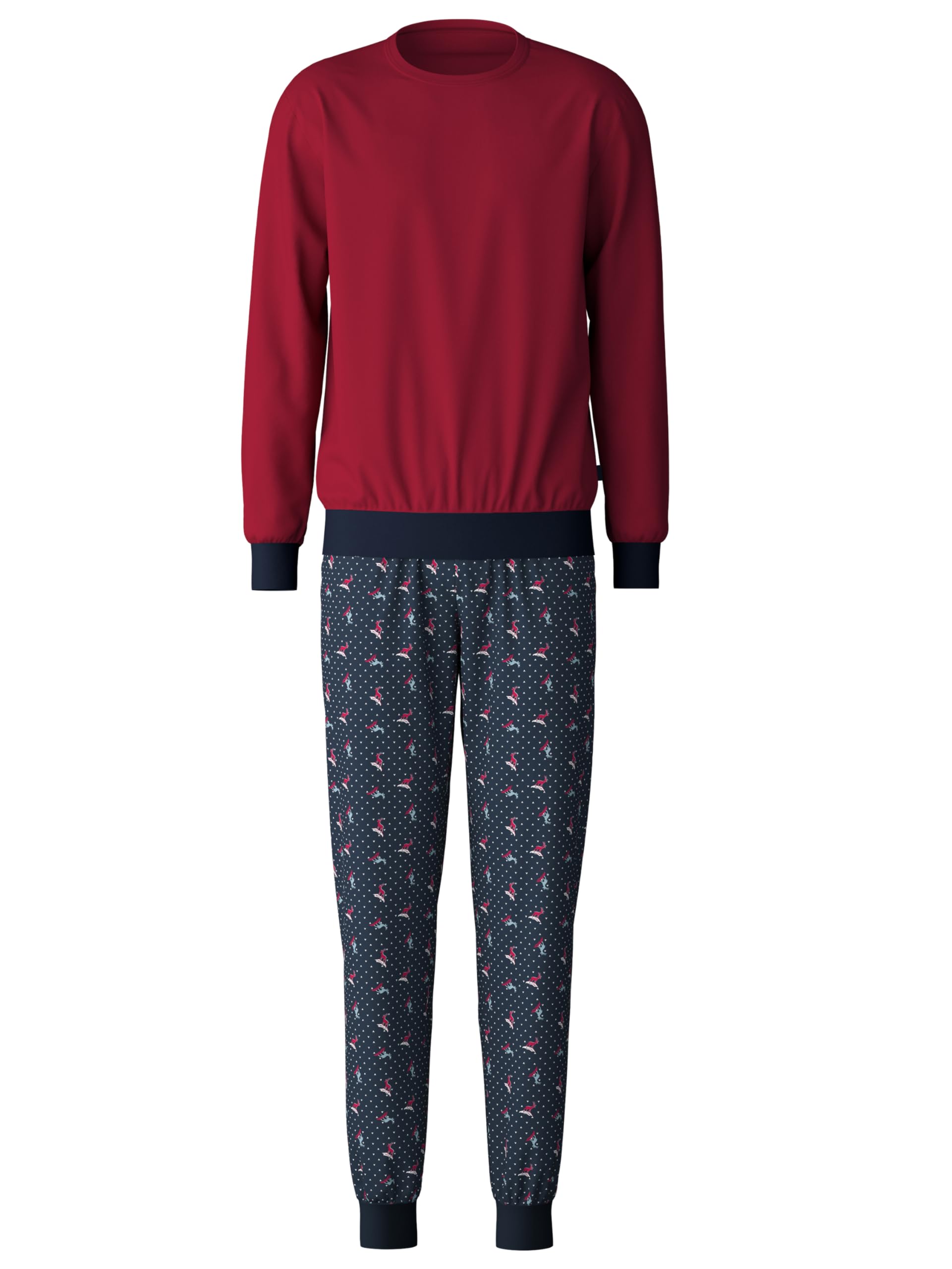 calida-favourites-sleep-family-friends-pyjama-herren-46-48-rio-red image 3