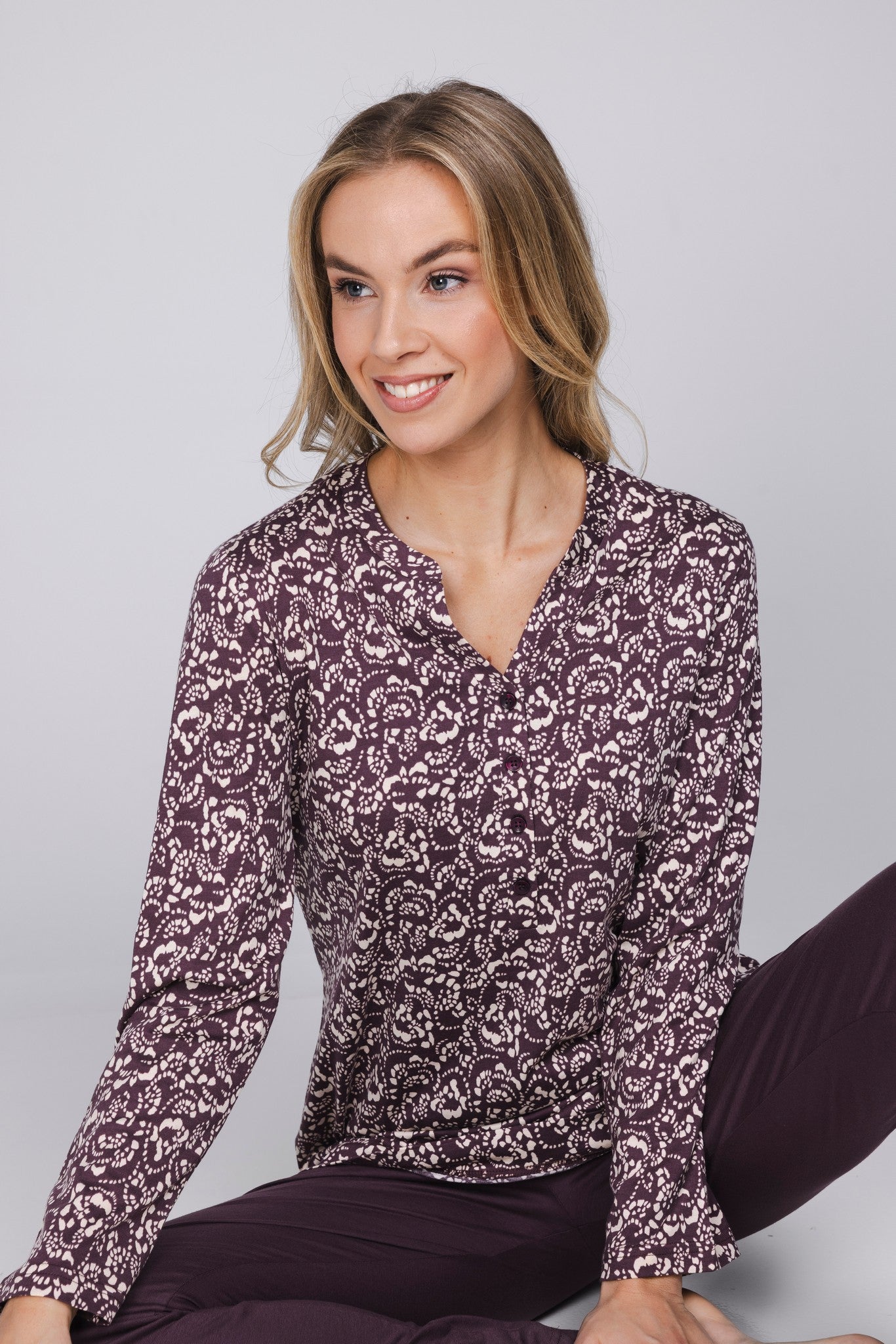 pastunette-premium-mystic-pyjama-lila-baumwolle-modal image 6