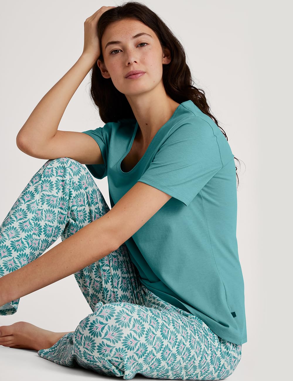 calida-favourites-lounge-t-shirt-damen-bristol-blue-bio image 4