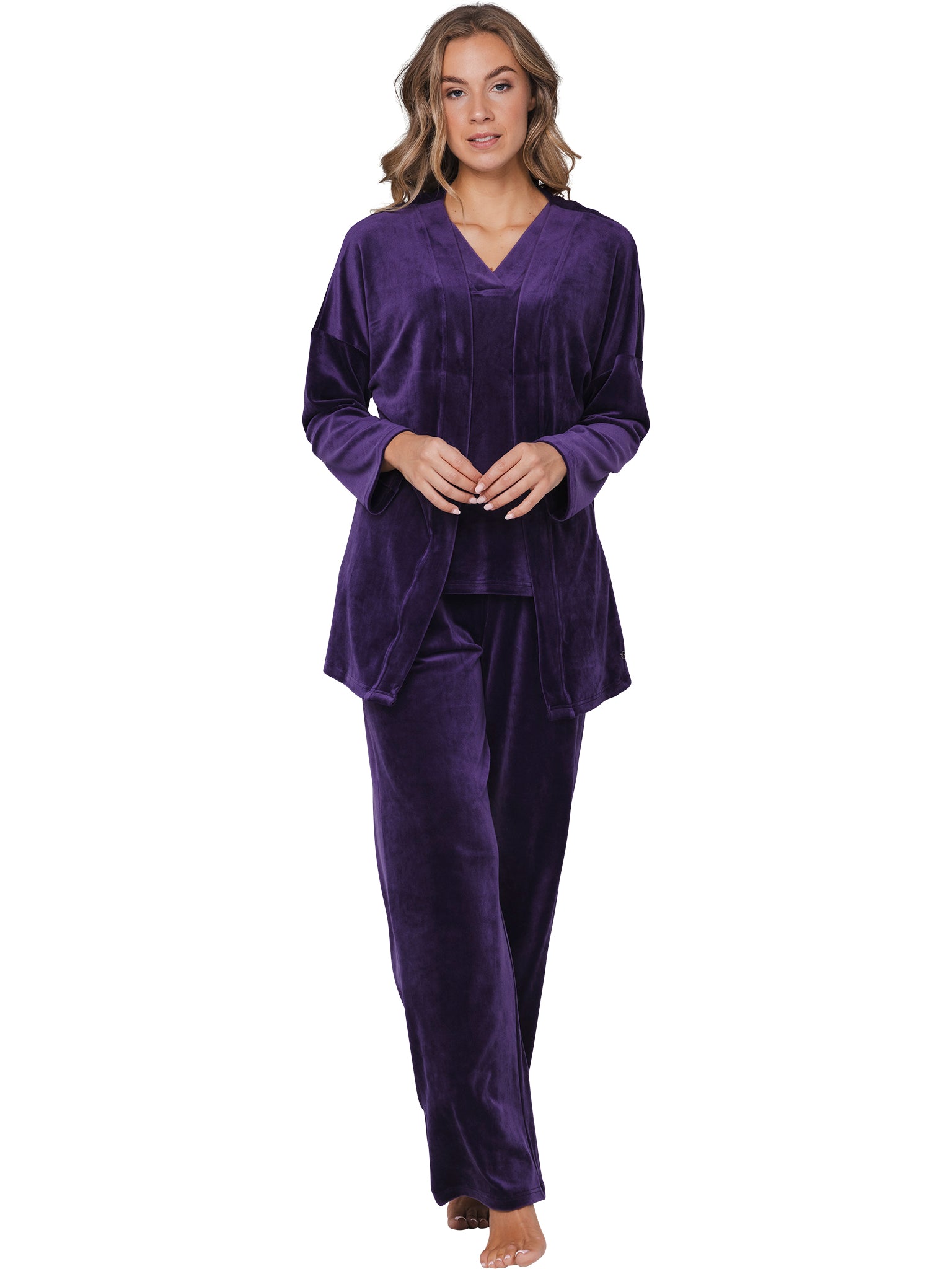 pastunette-premium-dark-orchid-hausanzug-lila-3-teilig image 3