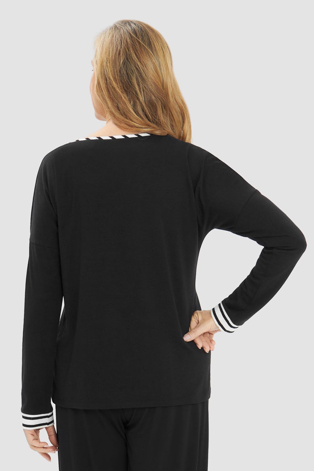 r-sch-be-happy-shirt-langarm-schriftzug-schwarz image 3