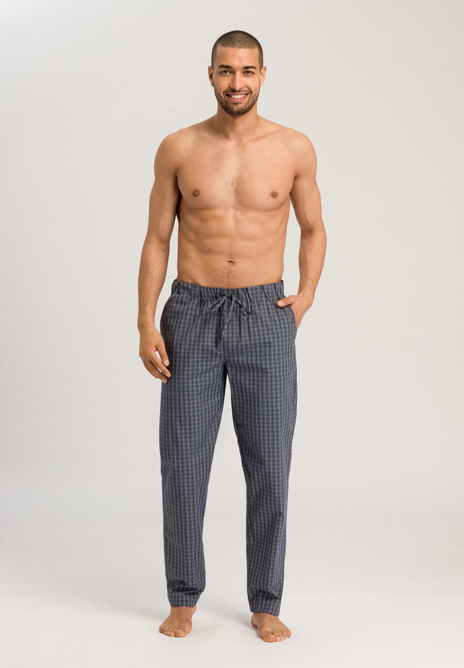 hanro-night-and-day-loungehose-casual-check-baumwolle-herren image 5