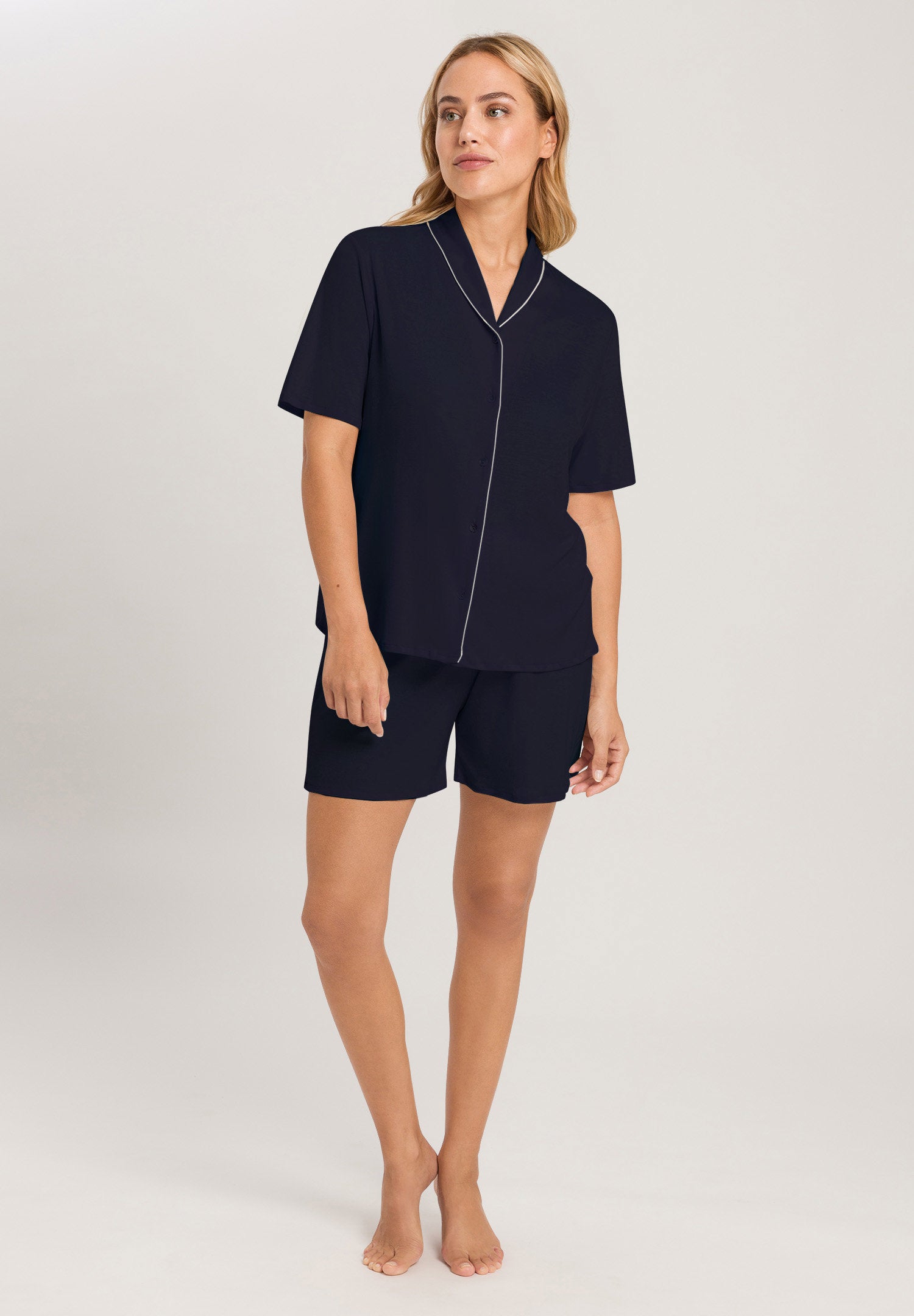 hanro-natural-comfort-pyjama-077977-deep-navy-tencel-damen image 5