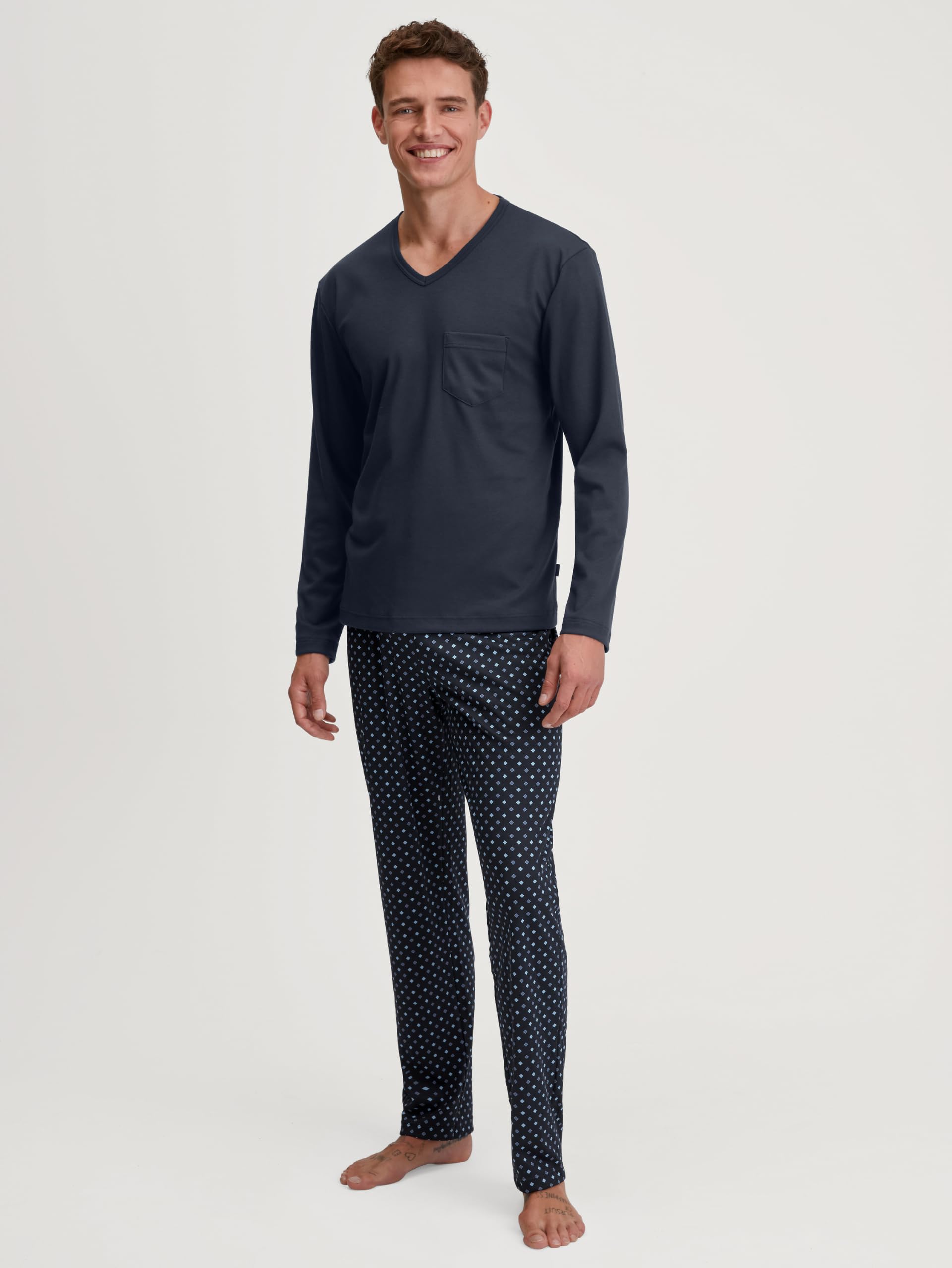 calida-relax-streamline-pyjama-herren-set-baumwolle image 2