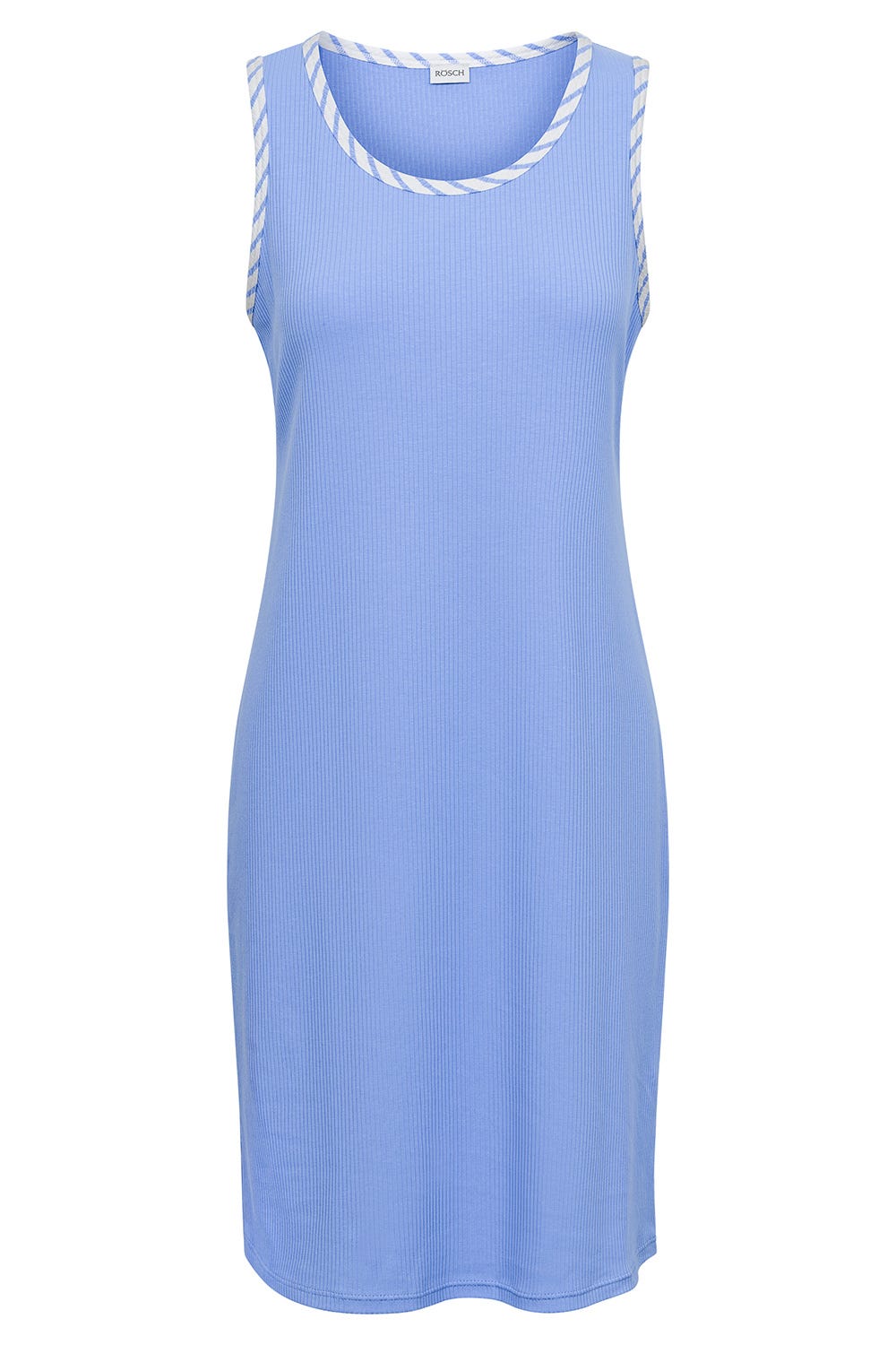 r-sch-be-happy-nachthemd-kurz-blau-rmellos-uni image 2