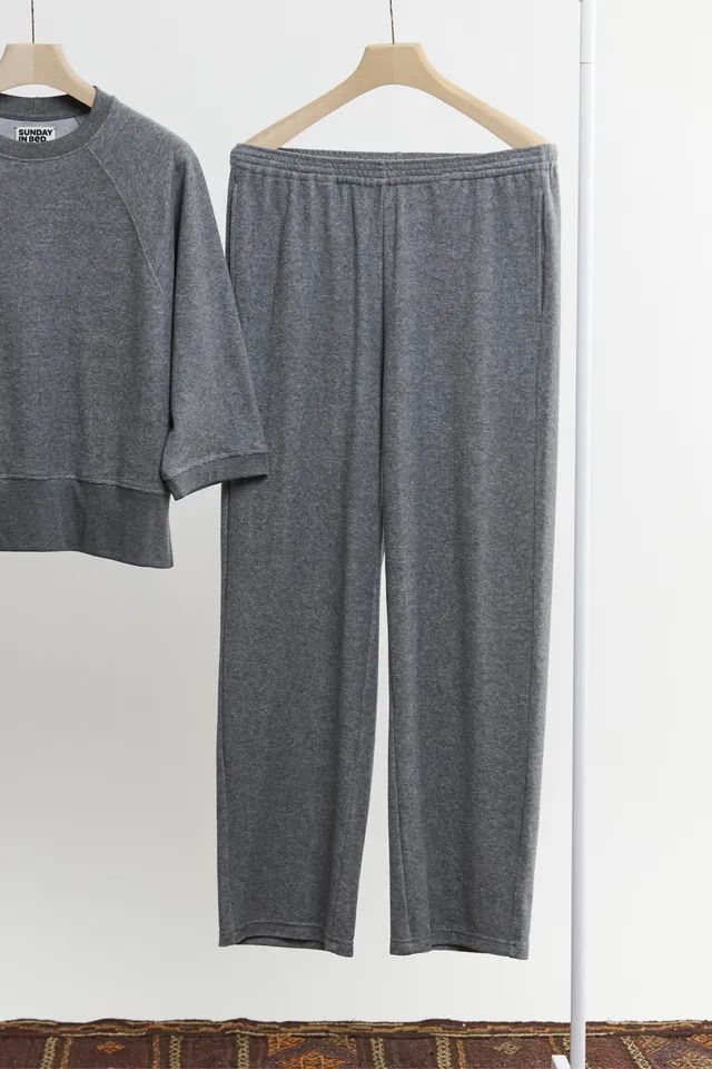 sunday-in-bed-lauf-hose-damen-gerade-baumwoll-mix image 1