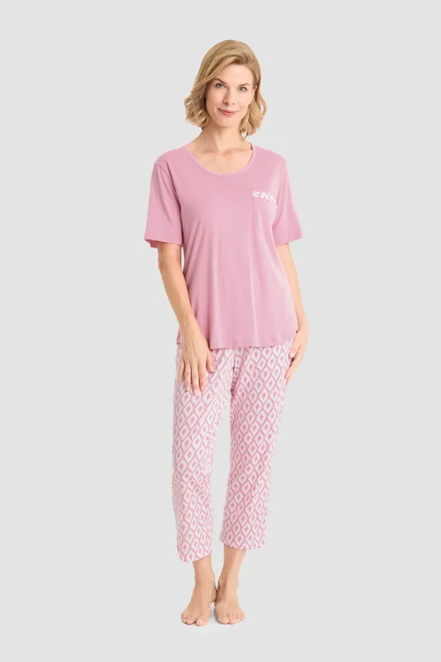 r-sch-be-happy-7-8-pyjama-karo-schlafanzug-rosa image 1