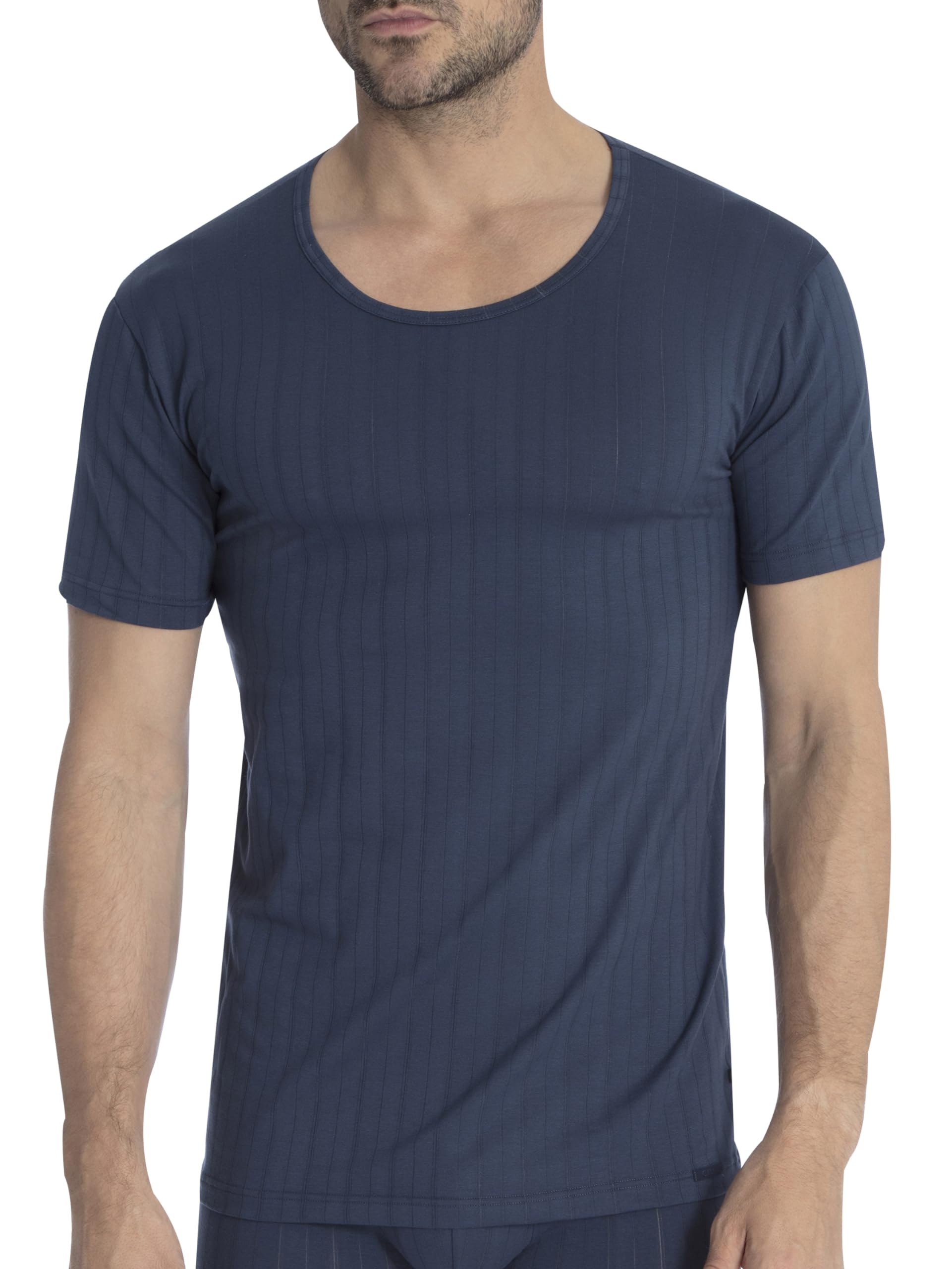 calida-pure-style-t-shirt-herren-schwarz-pima-baumwolle image 5