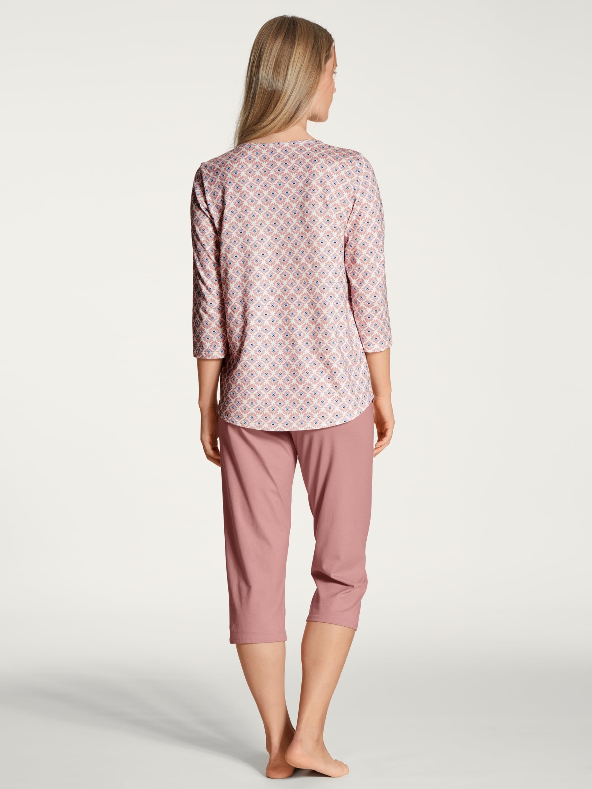 calida-lovely-nights-pyjamaset-damen-3-4-english-red image 3